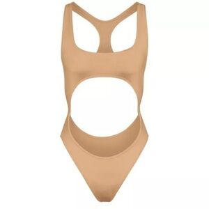 NWT Skims swim cut out monokini ochre XS